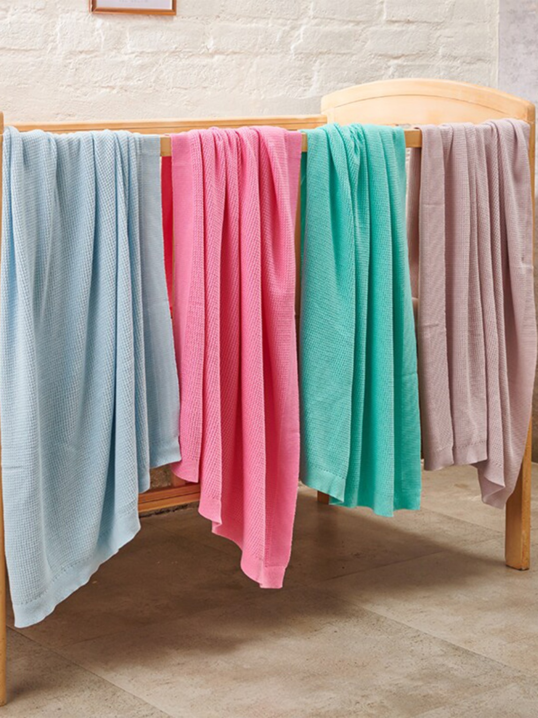 

GREENDIGO Pink AC Room 400 GSM Cotton Single Bed Blanket