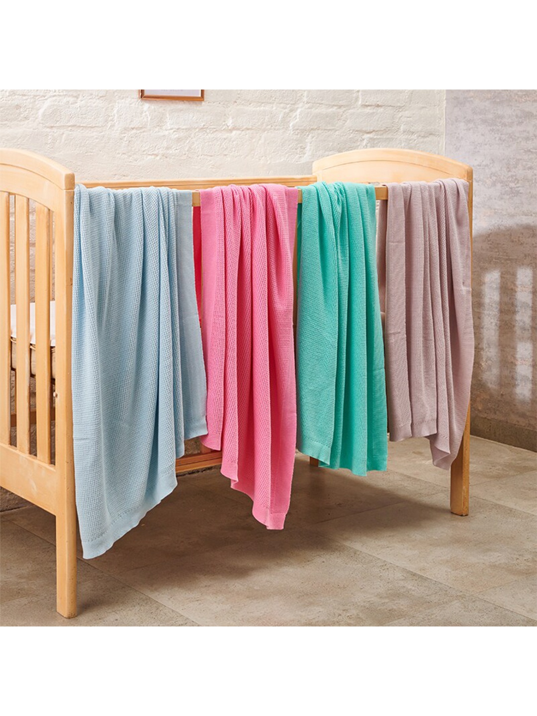 

GREENDIGO Blue AC Room 400 GSM Single Bed Blanket