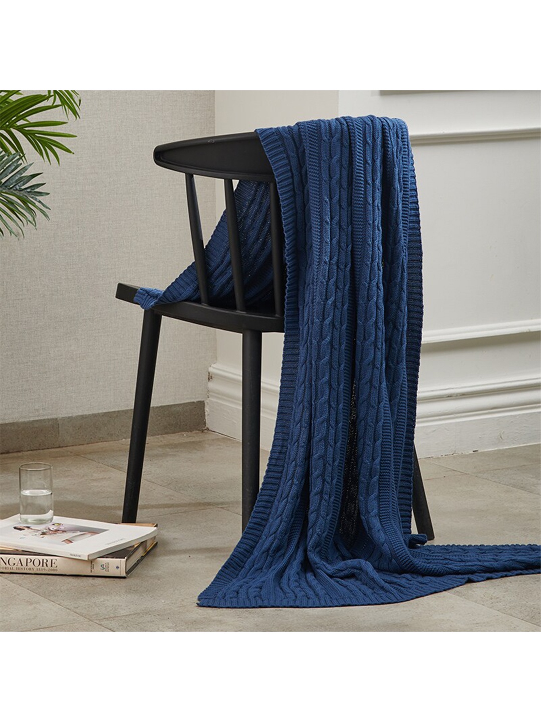 

GREENDIGO Blue AC Room 400 GSM Single Bed Blanket