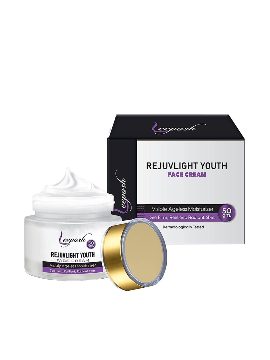 

Leeposh Rejuvlight Youth Face Visibly Ageless Moisturizer Cream 50 g, White