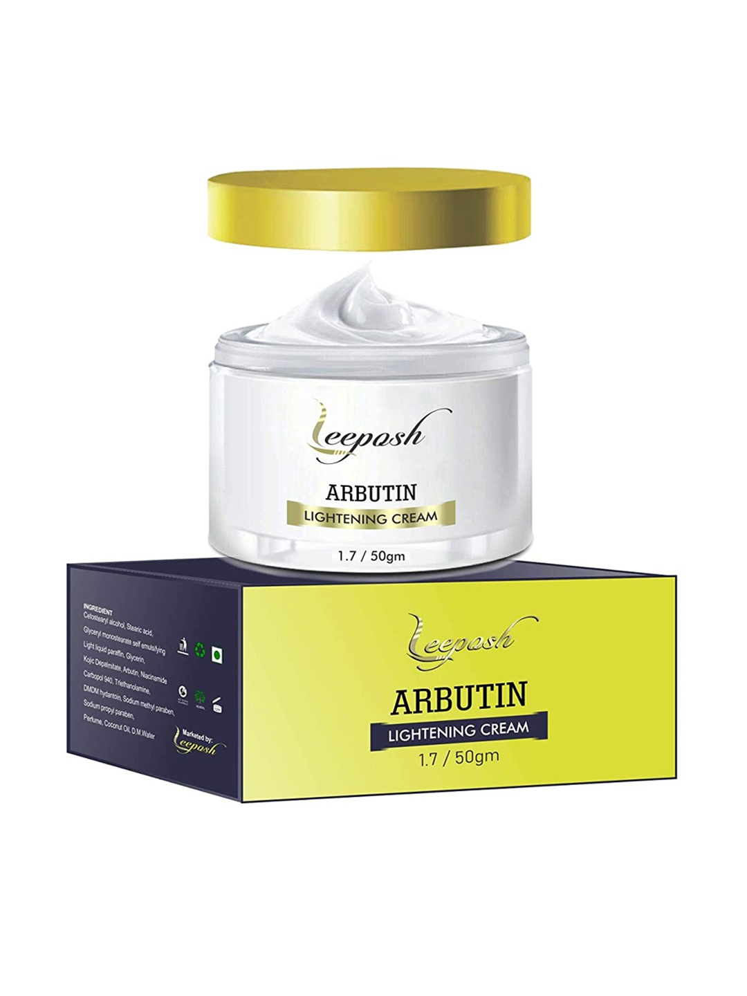 

Leeposh Arbutin Lightening Cream with Niacinamide 50 g, Yellow