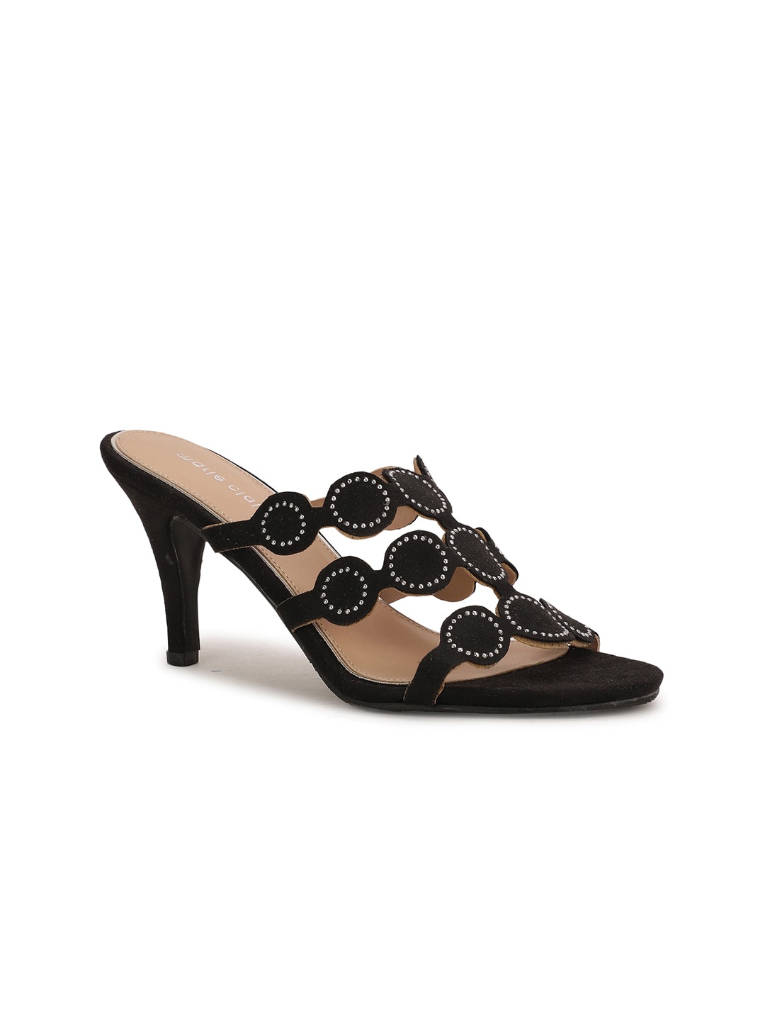 

Marie Claire Black Embellished PU Stiletto Heels