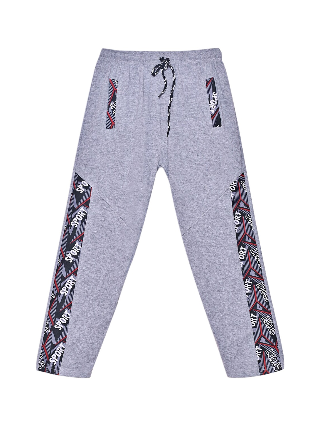 

SWEET ANGEL Girls Grey Melange 100% Cotton Track Pants