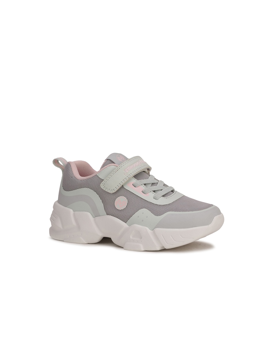 

Bubblegummers Boys Grey Woven Design Sneakers