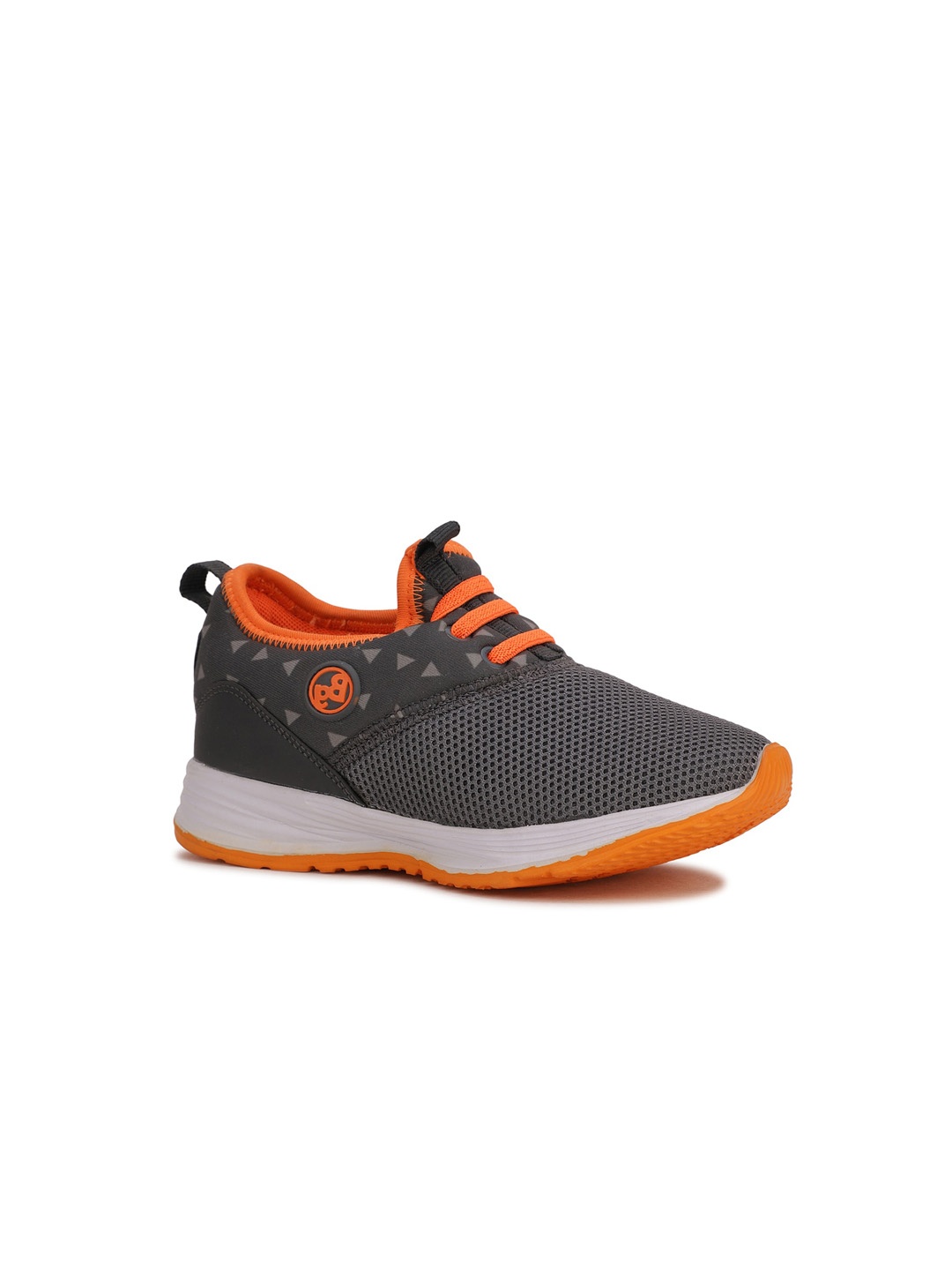 

Bubblegummers Boys Grey & Orange Woven Design Sneakers