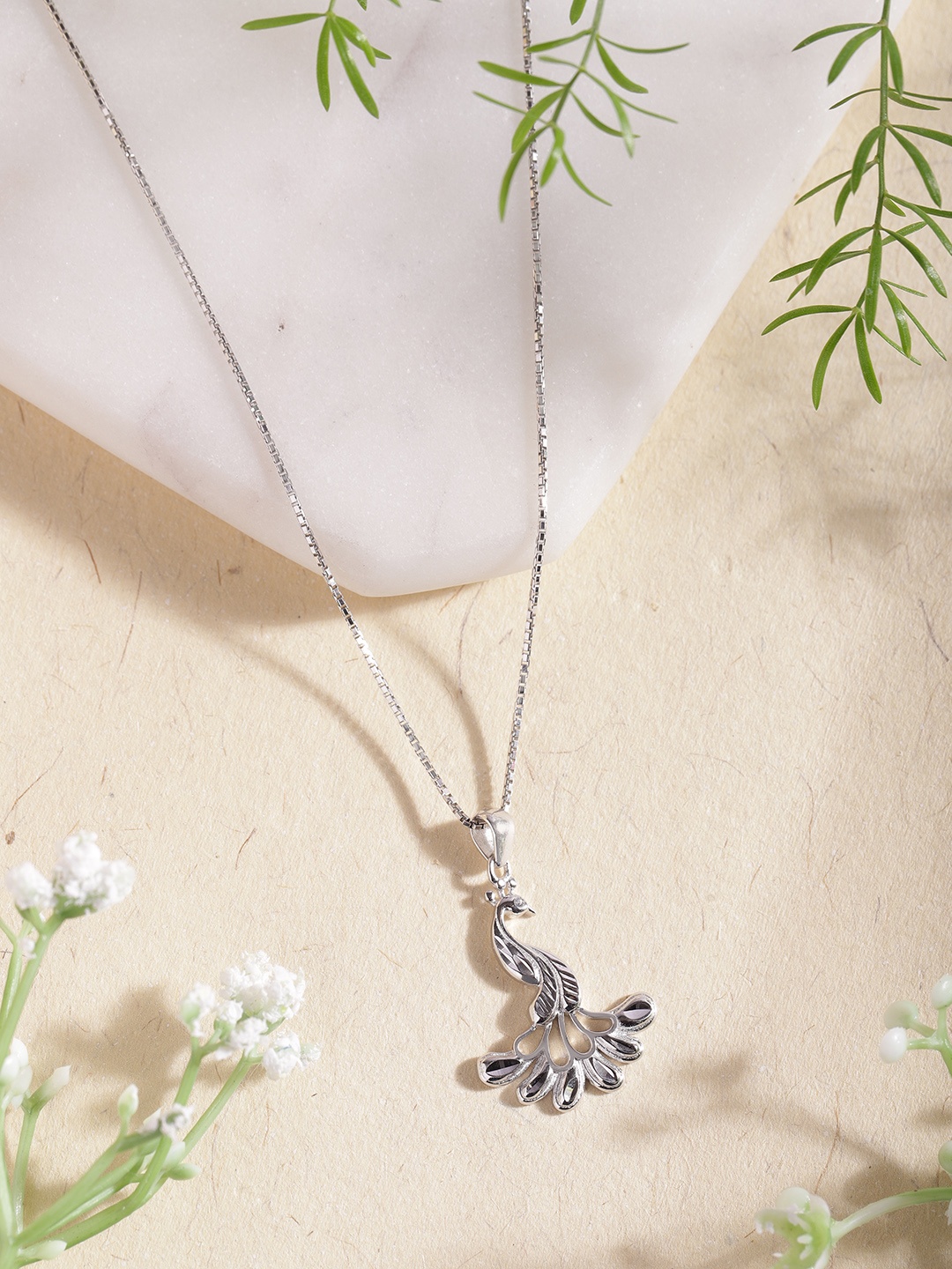 

Zavya 925 Sterling Silver Rhodium-Plated Chain