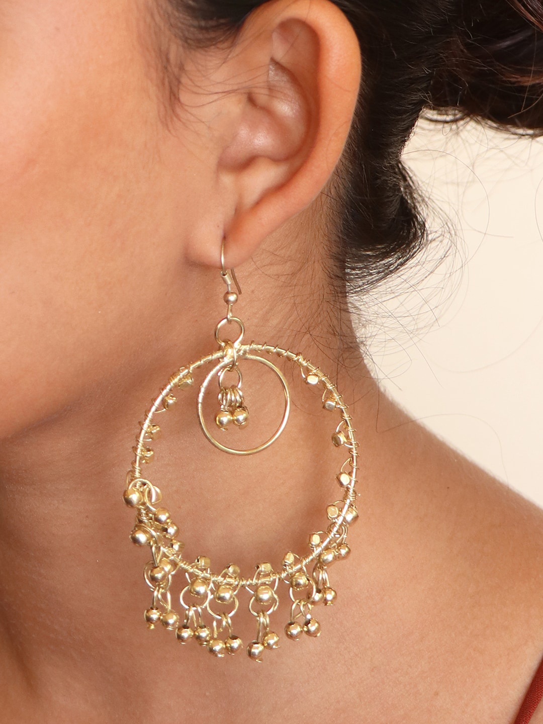 

Ayesha Gold-Toned Contemporary Chandbalis Earrings