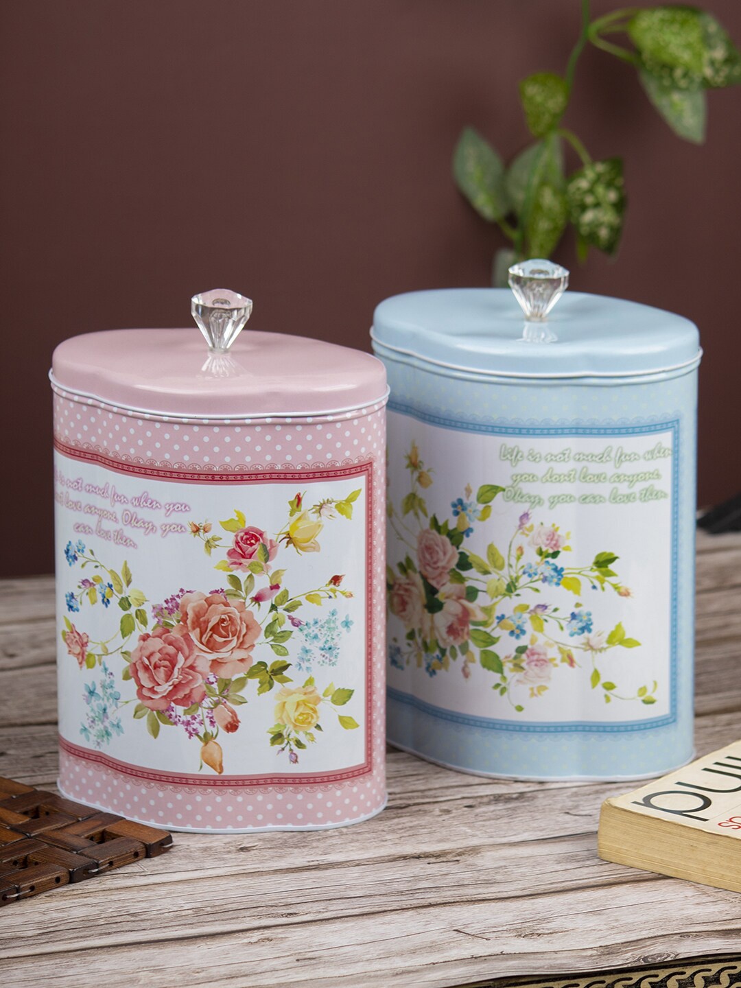 

MARKET99 Set Of 2 Assorted Tin Boxes
