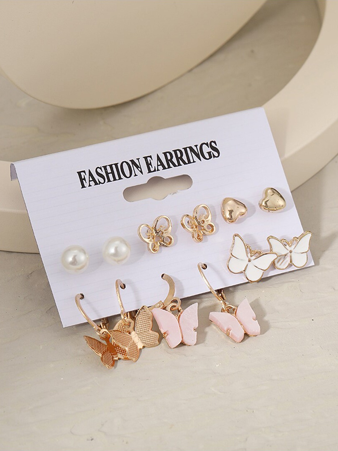 

Vembley Gold-Toned Contemporary Studs Earrings