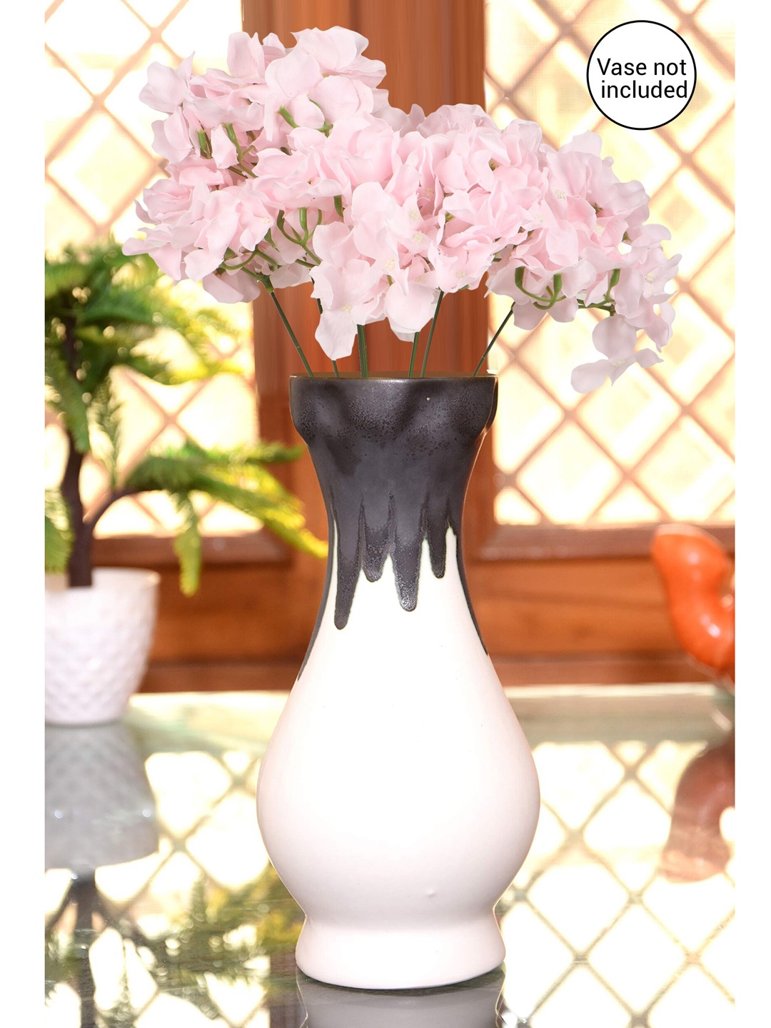 

TIED RIBBONS Pink Decorative Hydrangea Artificial Flower Stick