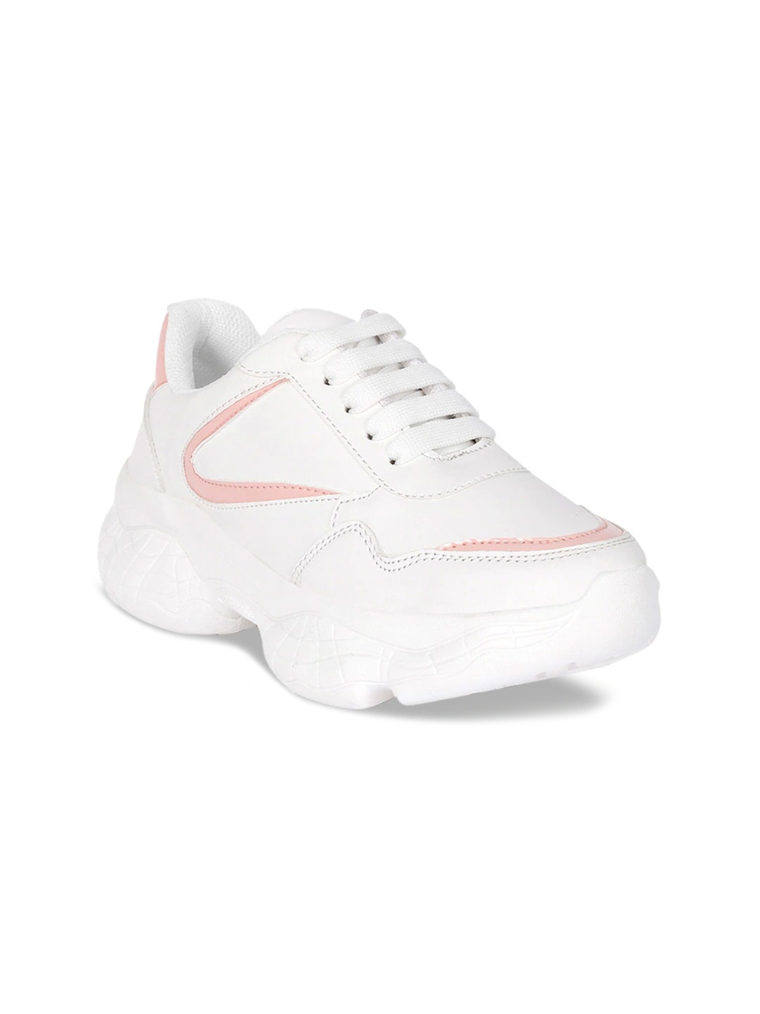 

HASTEN Women White Woven Design Slip-On Sneakers