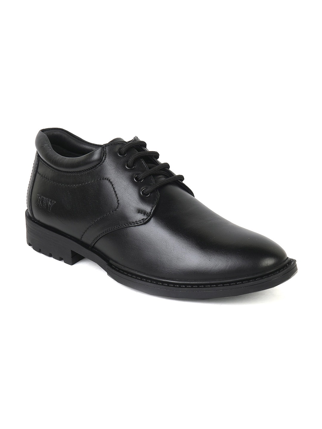 

XHUGOY Men Black Solid Formal Derbys