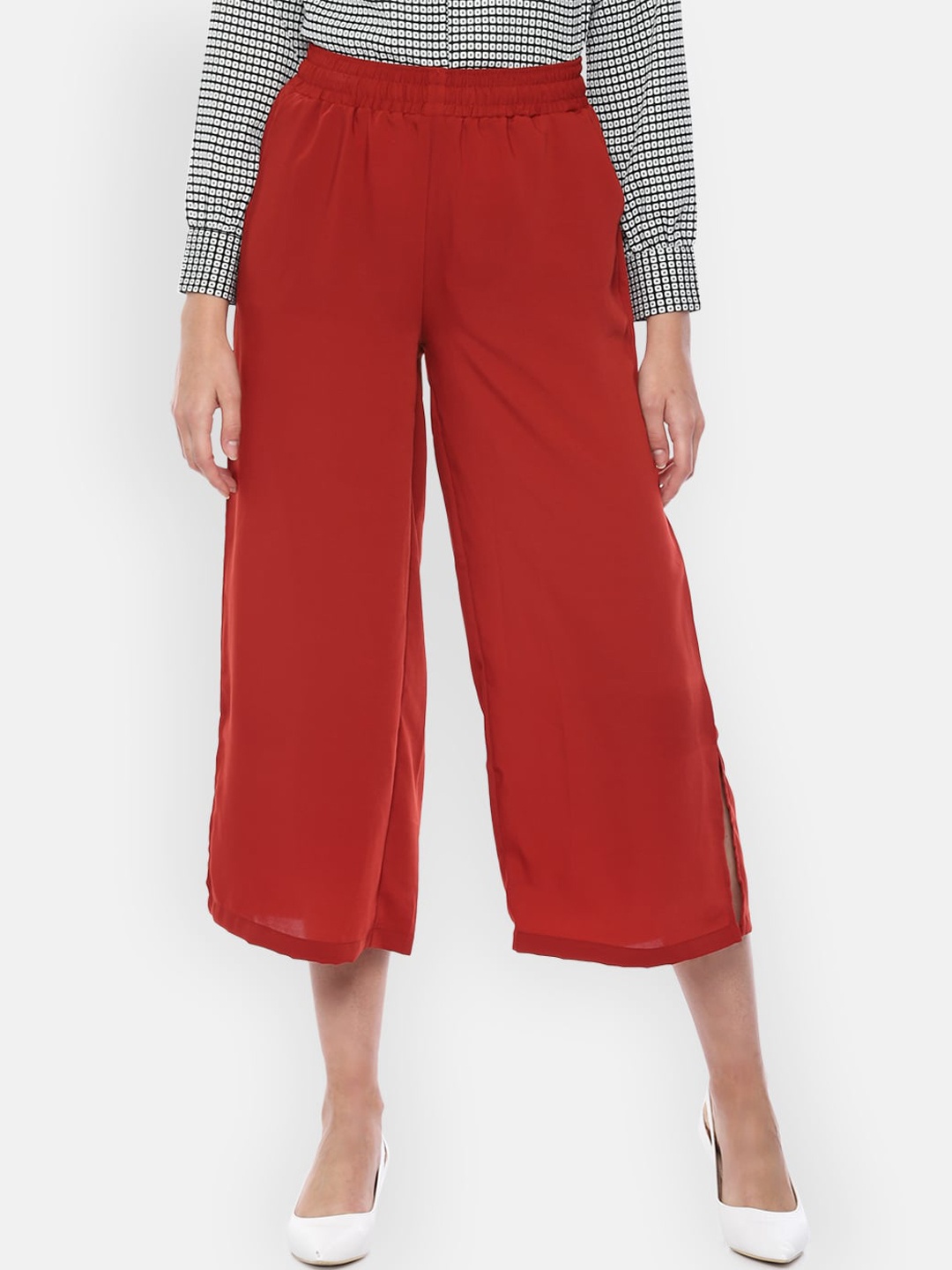 

Van Heusen Woman Women Red Culottes Trousers