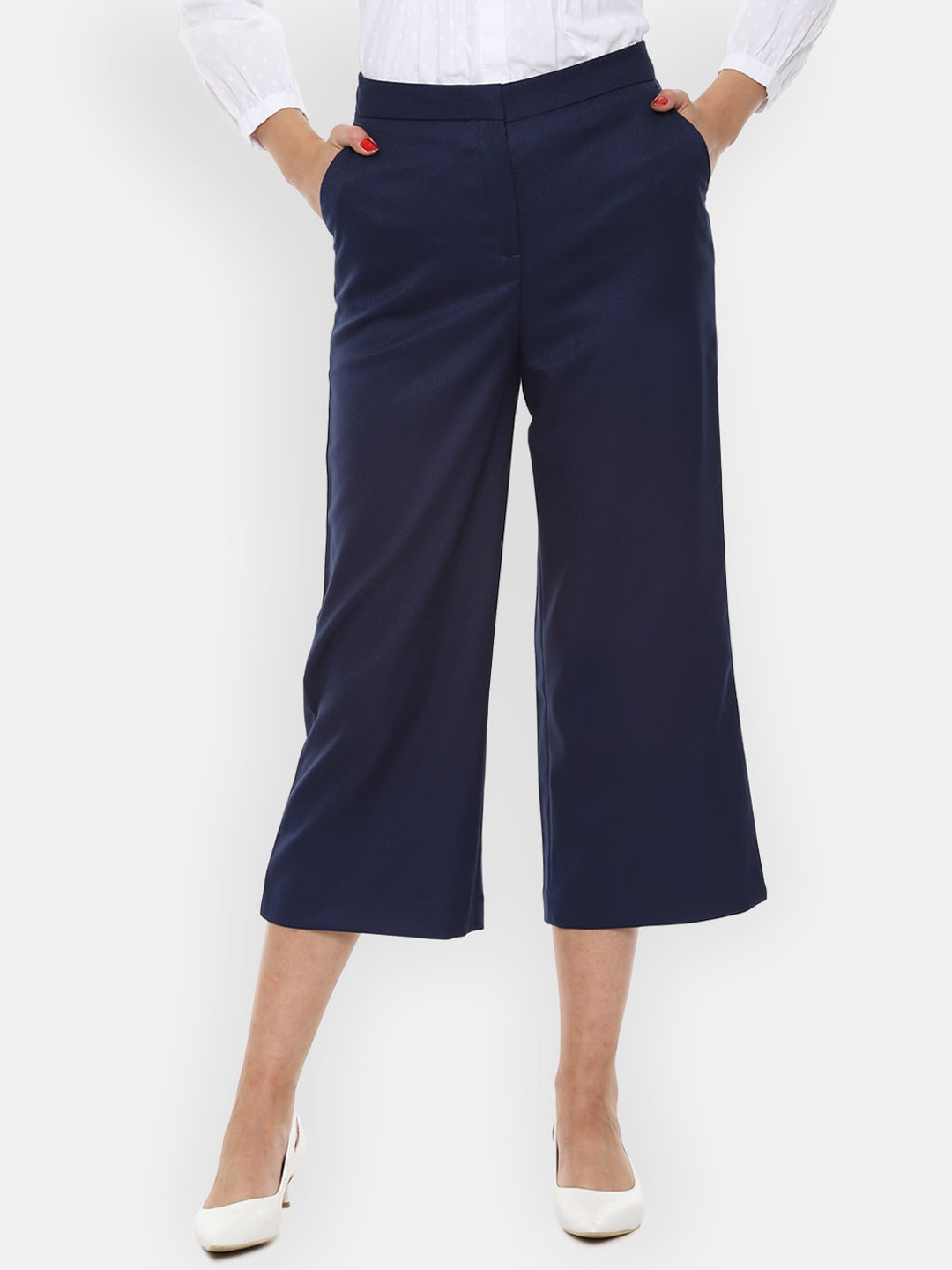 

Van Heusen Woman Navy Blue Culottes Trousers
