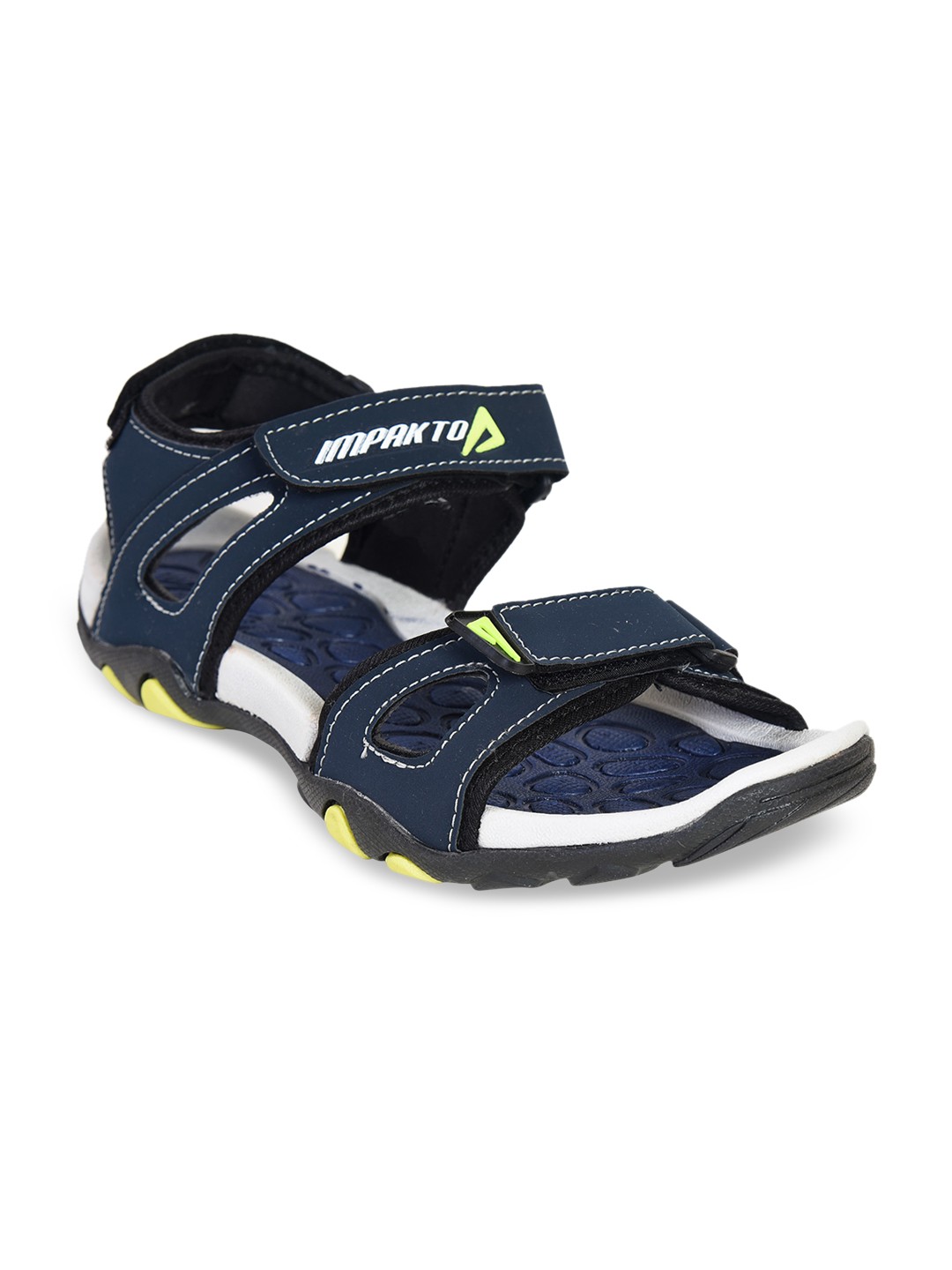 

IMPAKTO Men Blue & White Solid Sports Sandals