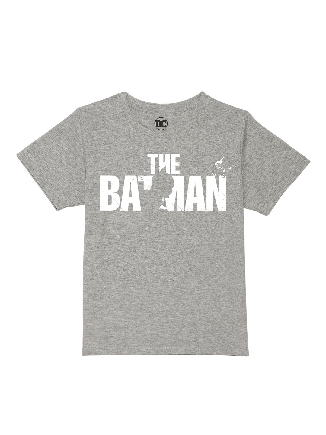 

DC by Wear Your Mind Boys Grey Typography Batman Printed T-shirt