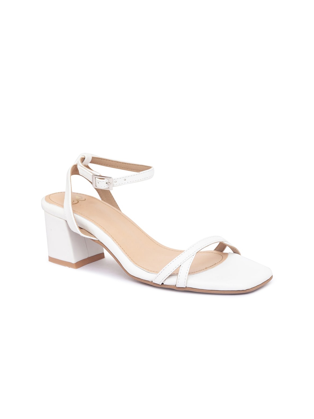 

Sole To Soul White Block Heels