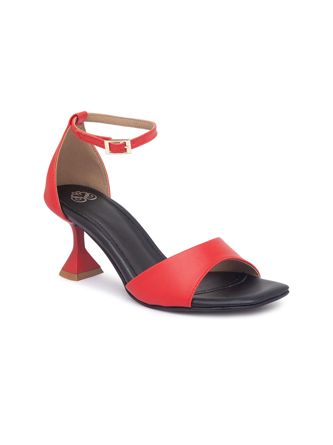 

Sole To Soul Women Red Solid Slim Sandals