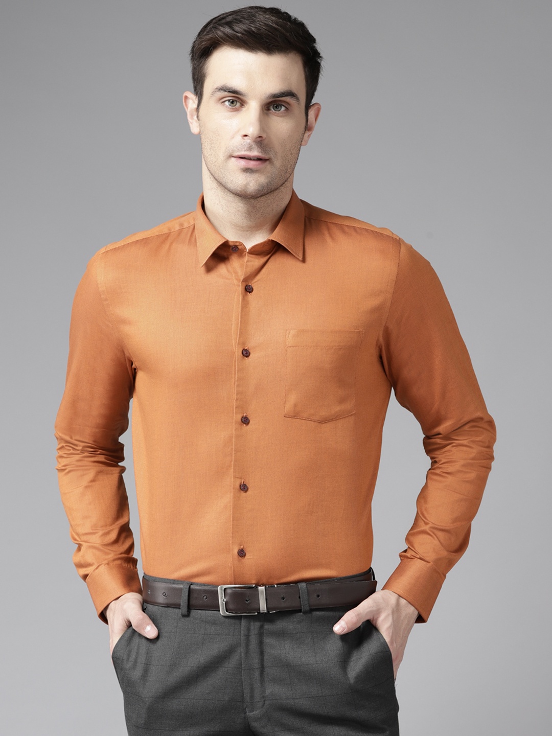 

Blackberrys Slim Fit Formal Shirt, Orange