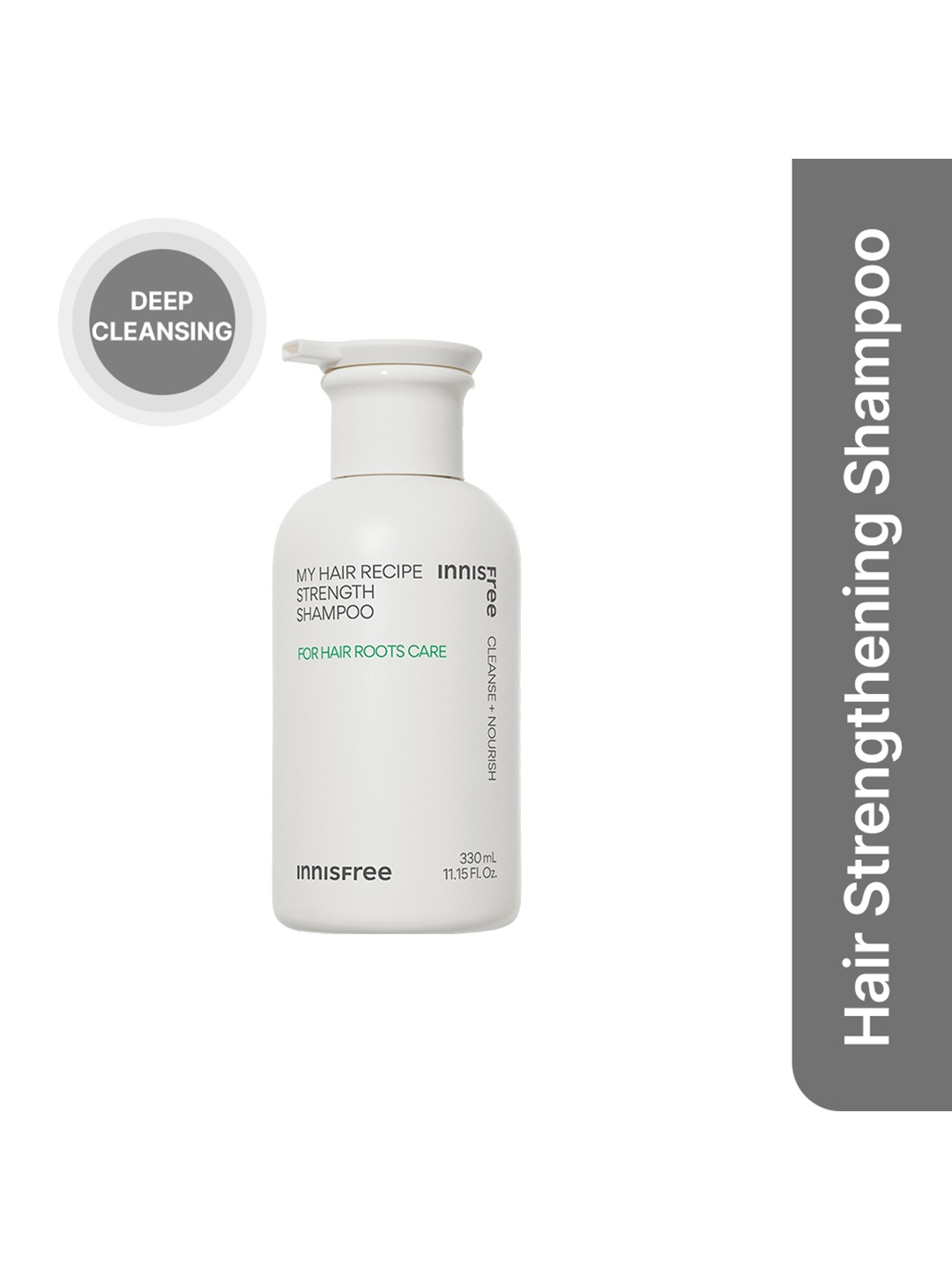 

Innisfree My Hair Recipe Strength Shampoo for Hair Roots Care - 330 ml, Brown