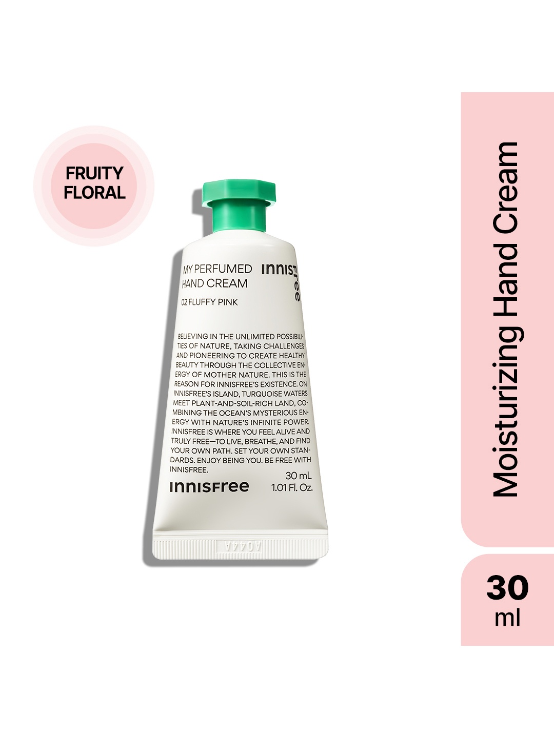 

Innisfree Jeju Life Pink Coral Perfumed Hand Cream - 30 ml, White
