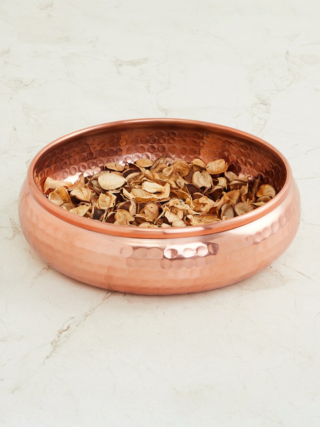 

Home Centre Brown Textured Metal Potpourri Bowl