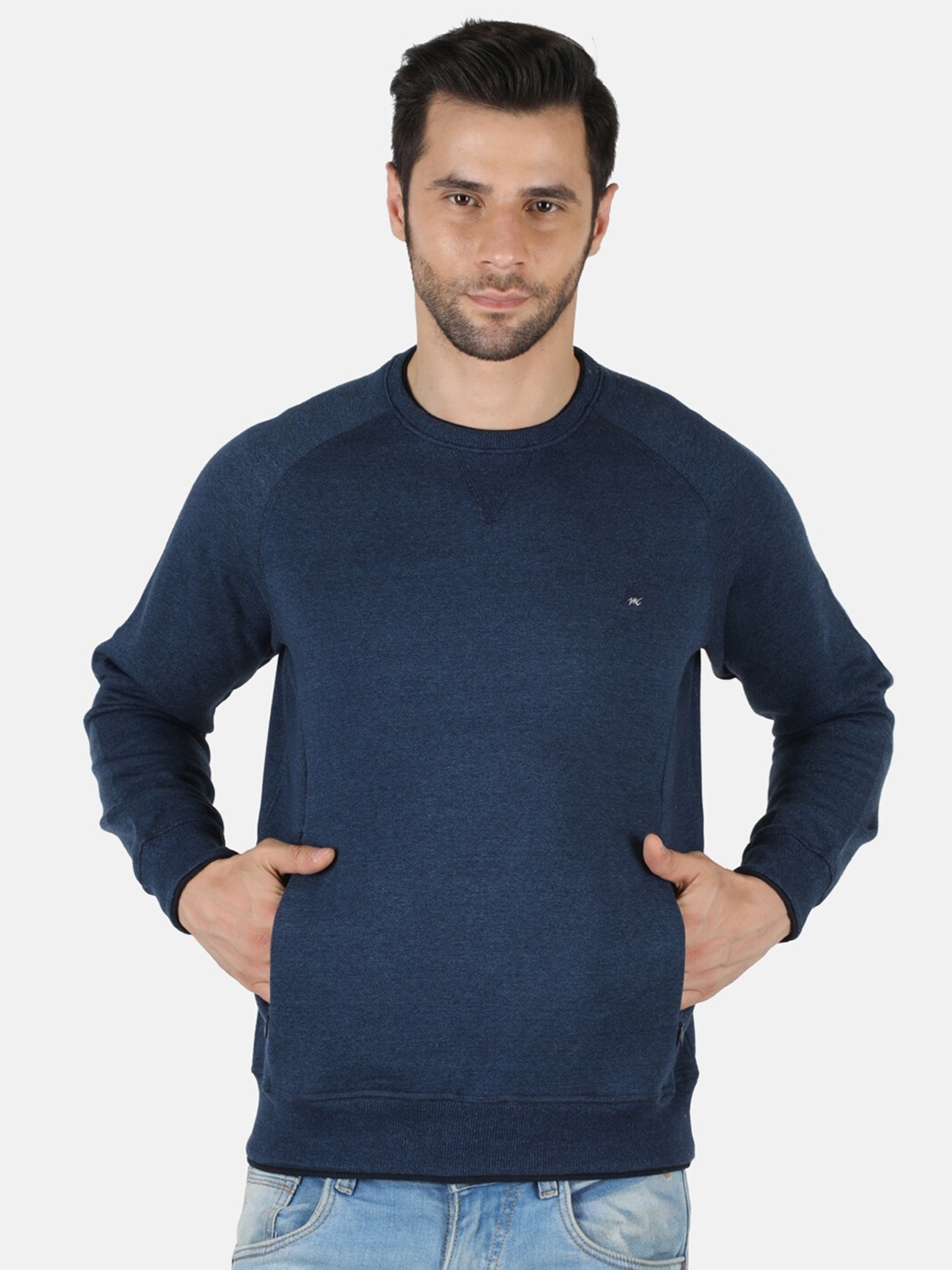 

Monte Carlo Men Navy Blue Cotton Sweatshirt