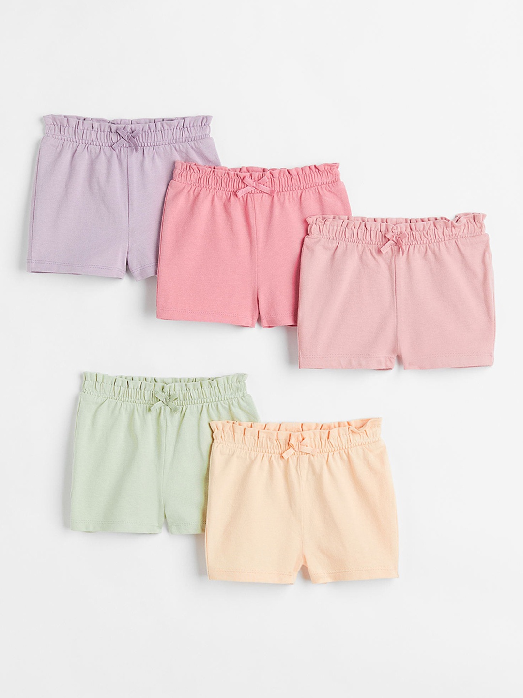 

H&M Boys 5-Pack Cotton Shorts, Beige