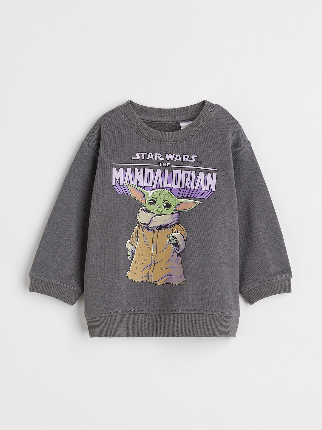 

H&M Boys Grey Printed Cotton Sweatshirt