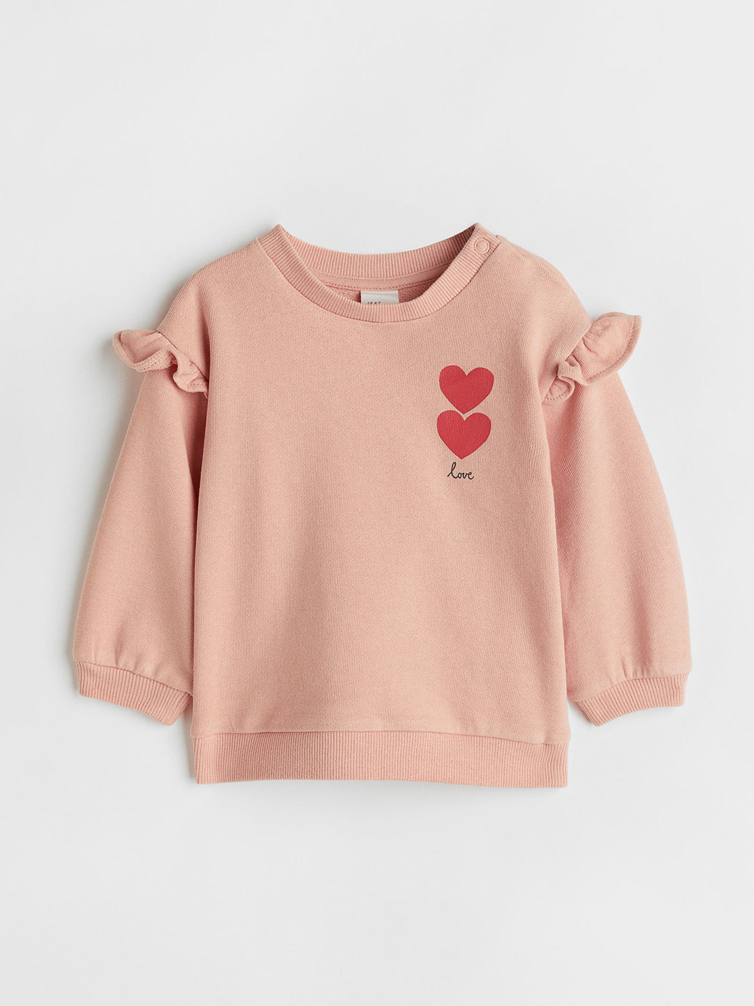 

H&M Pink Printed Cotton Sweatshirt