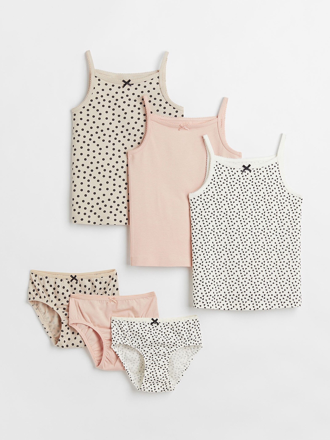 

H&M Girls 6-Piece Cotton Set, Multi