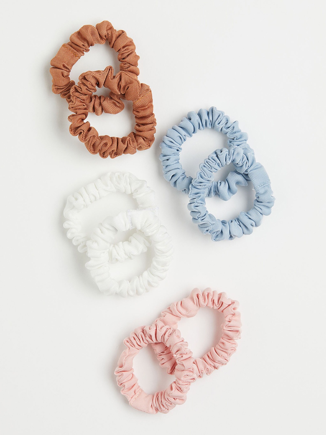 

H&M Girls 8-Pack Scrunchies, White