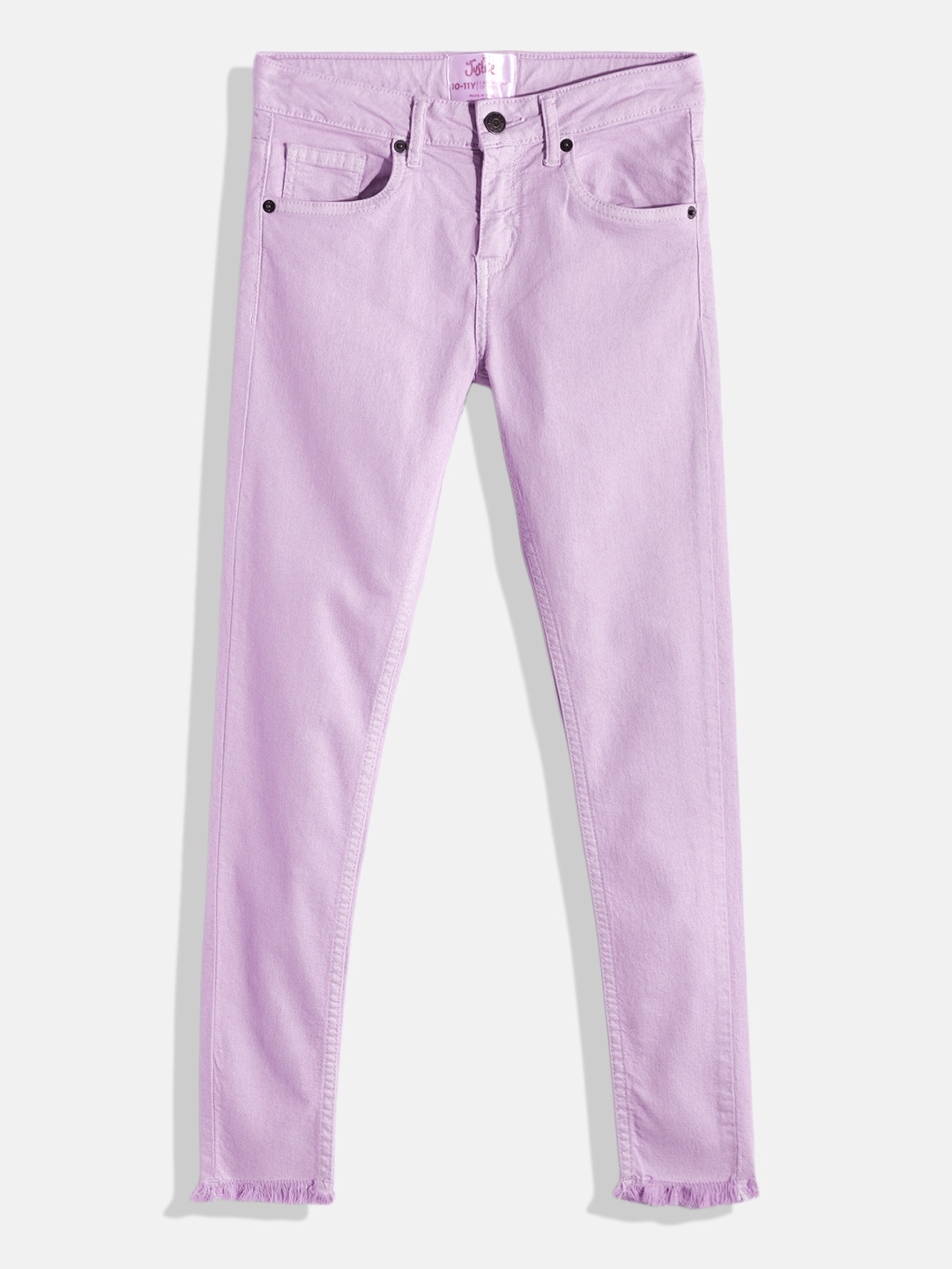 

JUSTICE Girls Lavender Skinny Fit Clean Look Stretchable Jeans