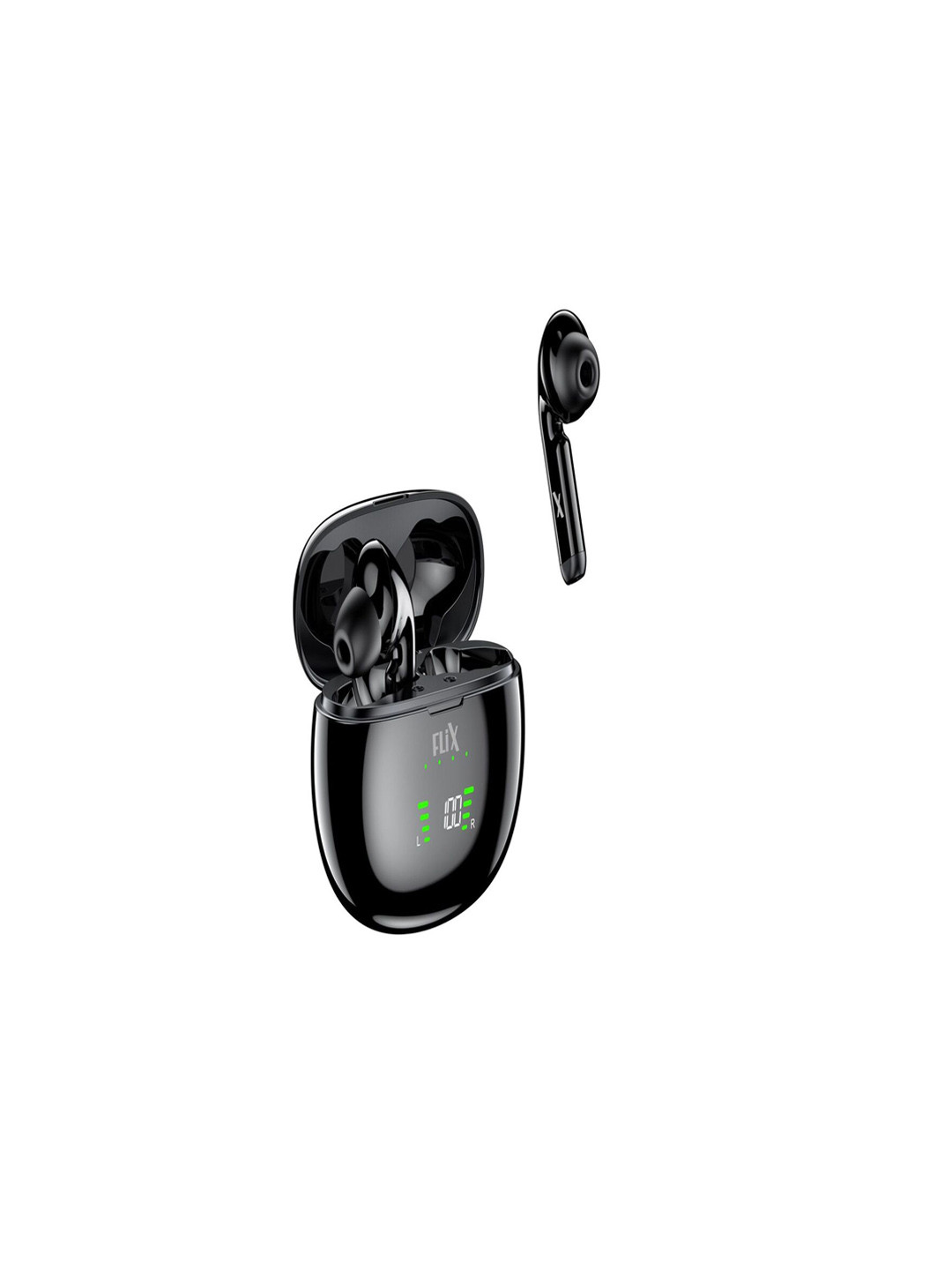 

FLiX Black Solid Breeze 120 True Wireless Headphones