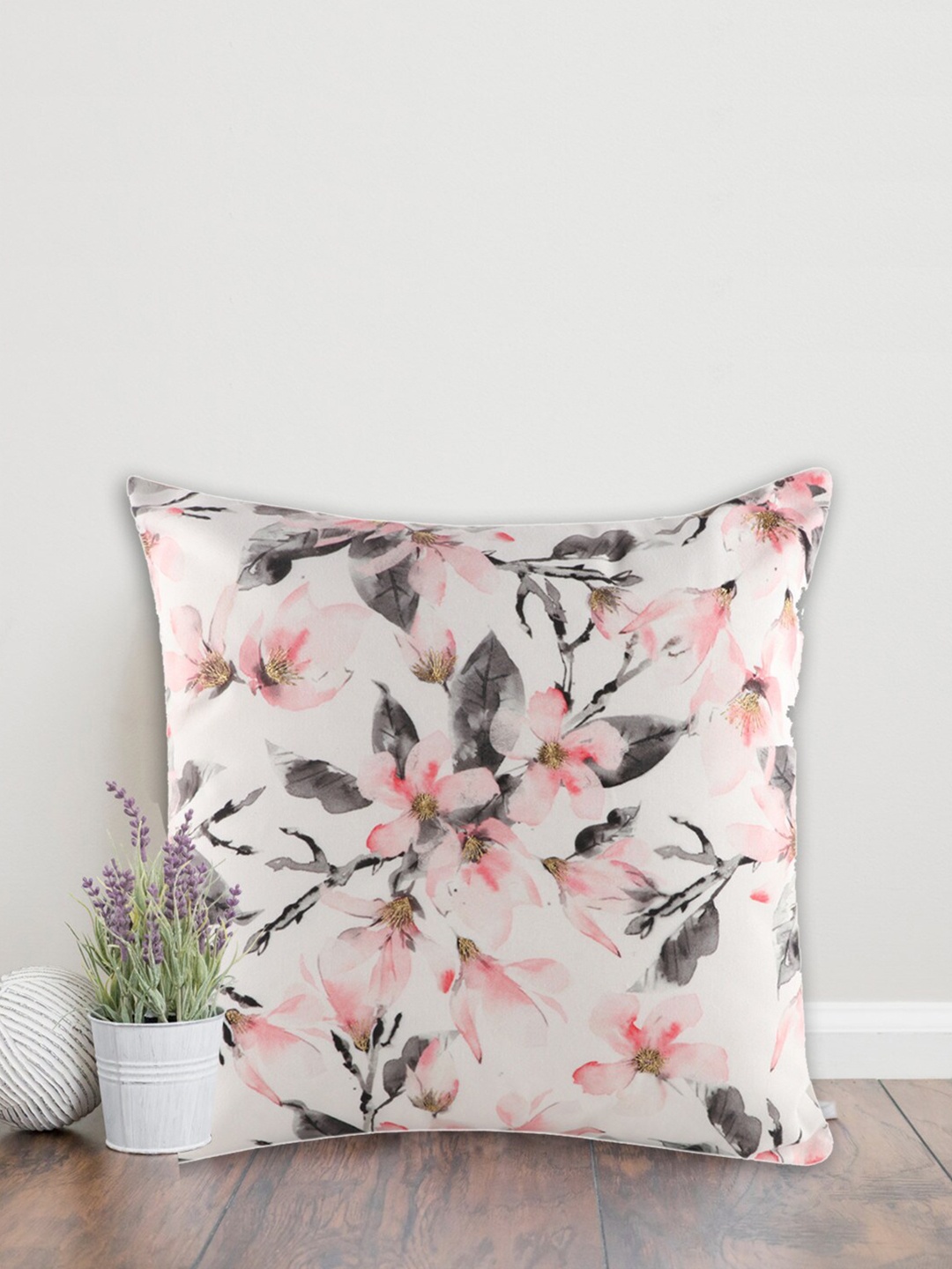 

Home Multicoloured Floral 18" x 18" Single Square Cushion Covers, Multi