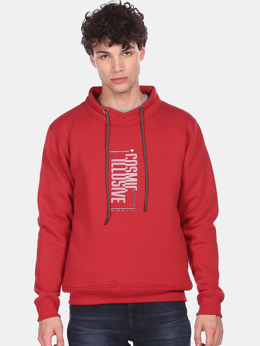 

Colt Men Red Printed Sweatshirt