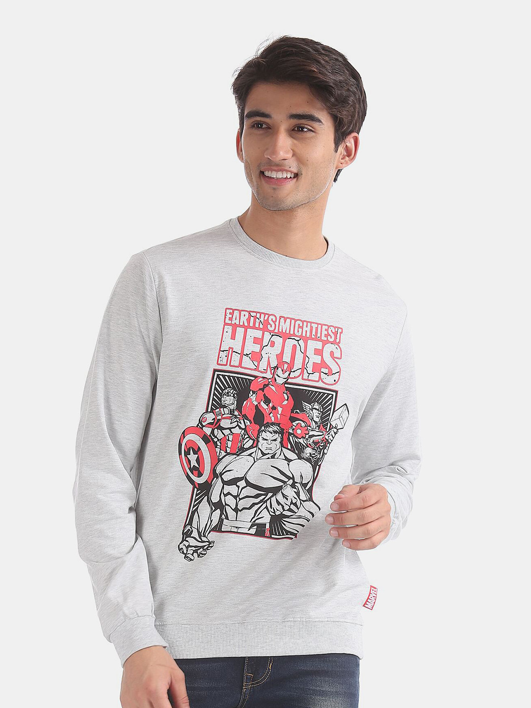 

Colt Men Grey Avengers Printed Sweatshirt