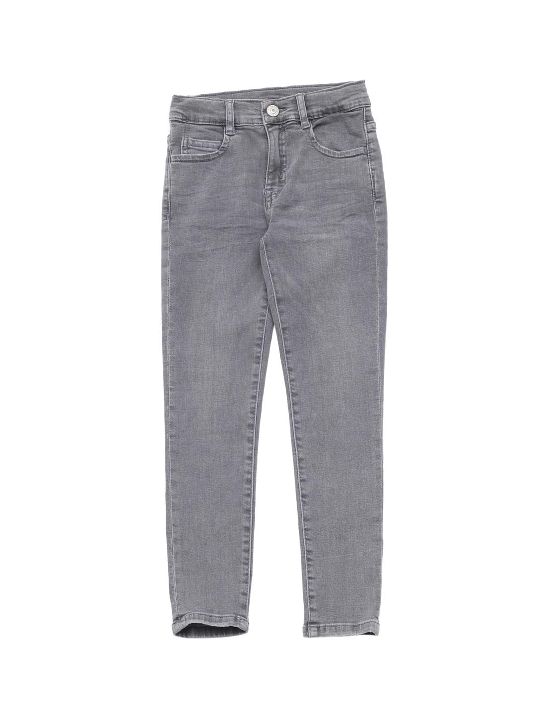

Lil Lollipop Girls Grey Slim Fit Light Fade Pure Cotton Jeans