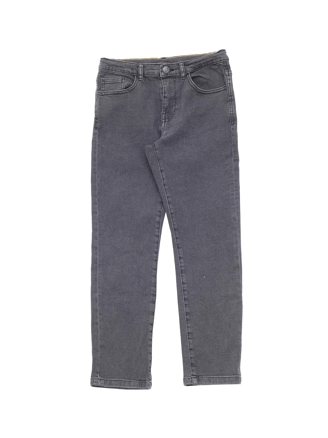 

Lil Lollipop Kids Grey Straight Fit Cotton Jeans