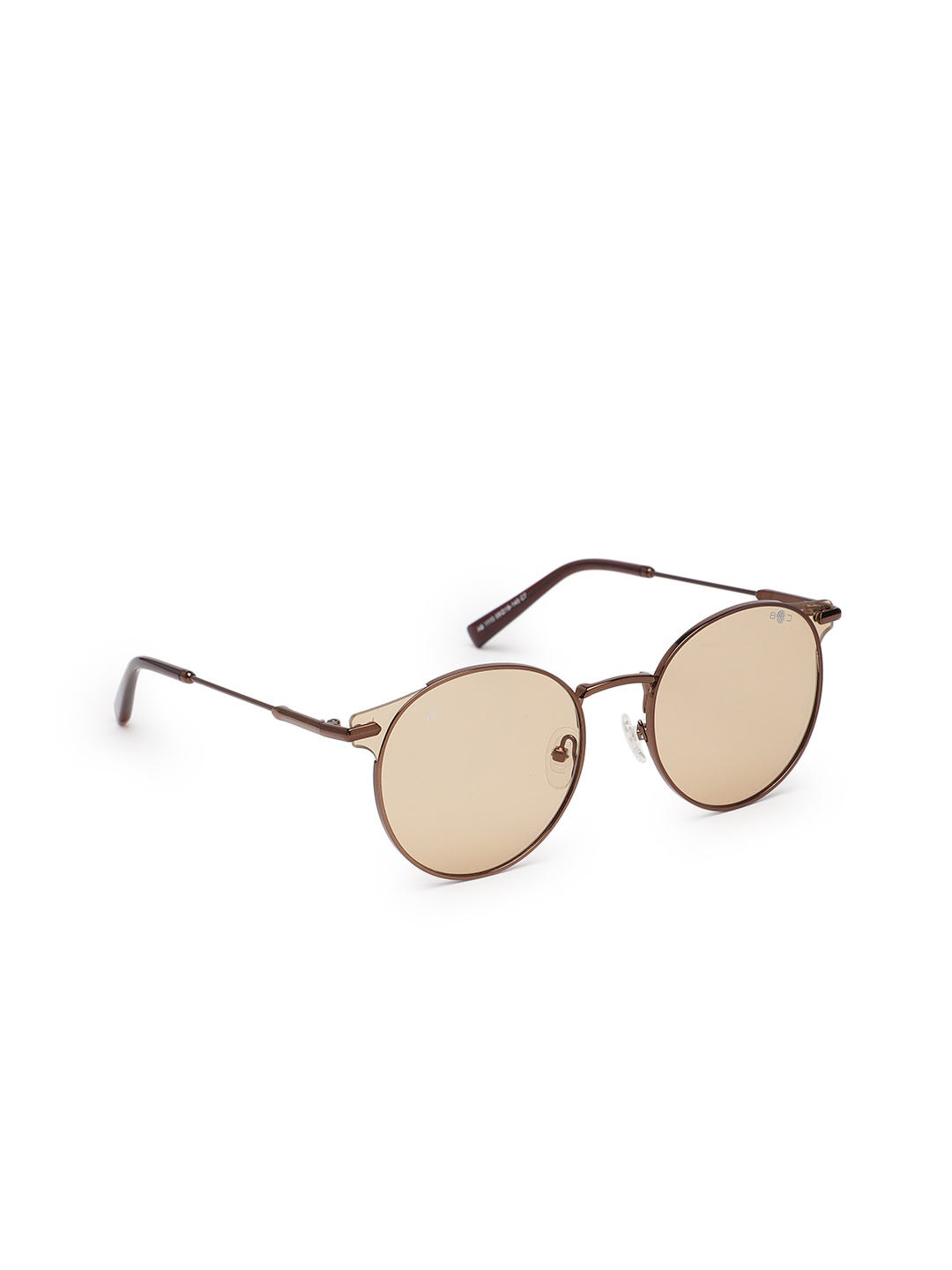 

CHARLES LONDON Unisex Brown Lens & Brown Round Sunglasses AB 1115 C7 52 S