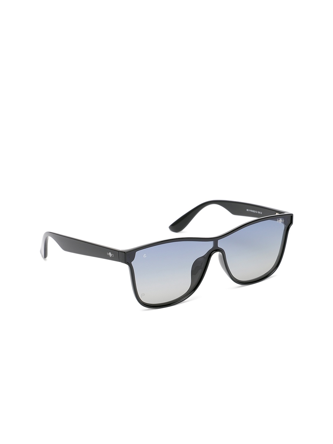 

CHARLES LONDON Unisex Blue Lens & Black Wayfarer Sunglasses with UV Protected Lens