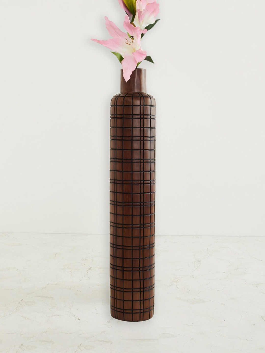 

Home Centre Brown Textured Polyresin Tall Vase
