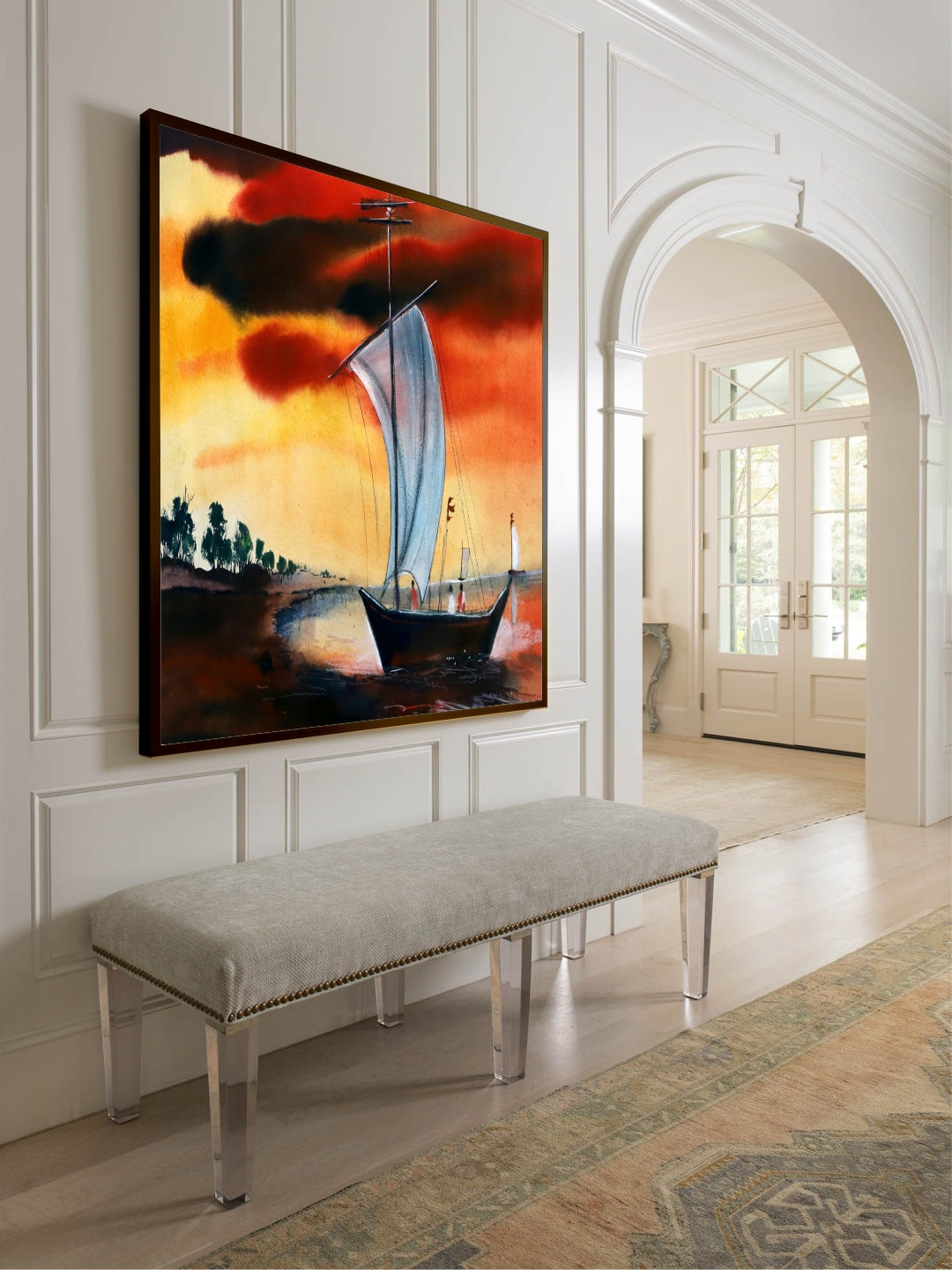 

The Art House Black & Yellow Abstract Painting Wall Art