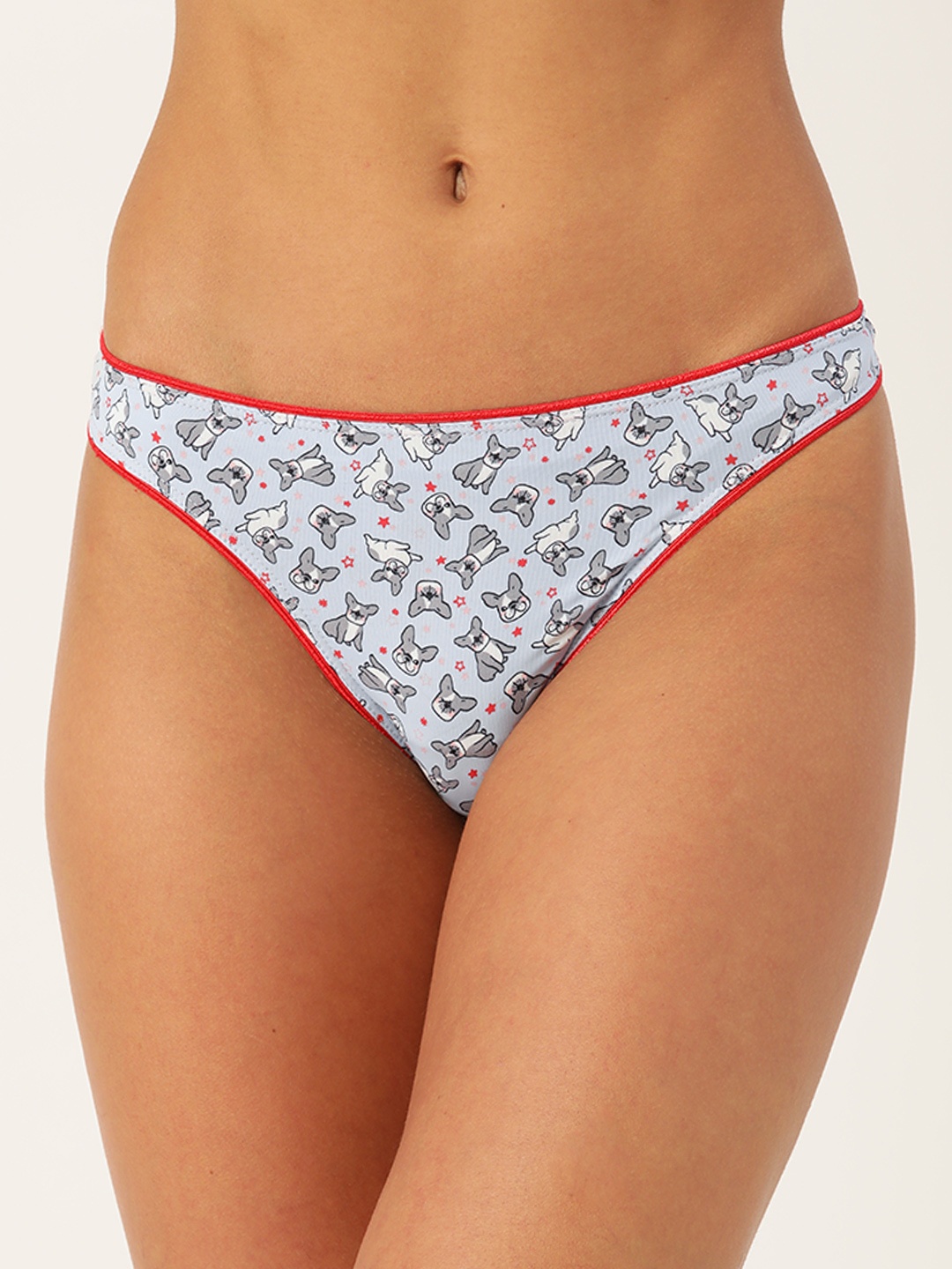 

Leading Lady Women Blue & Grey Printed Thong Briefs TGP-6008