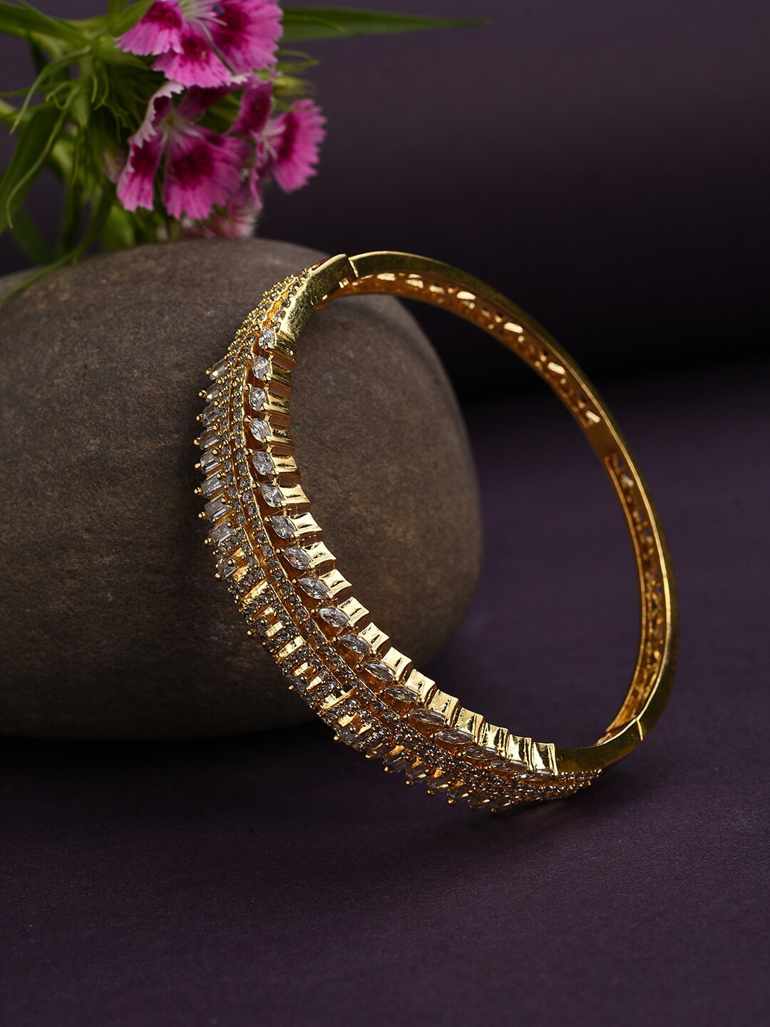 

SOHI Women Gold-Plated Bangle-Style Bracelet