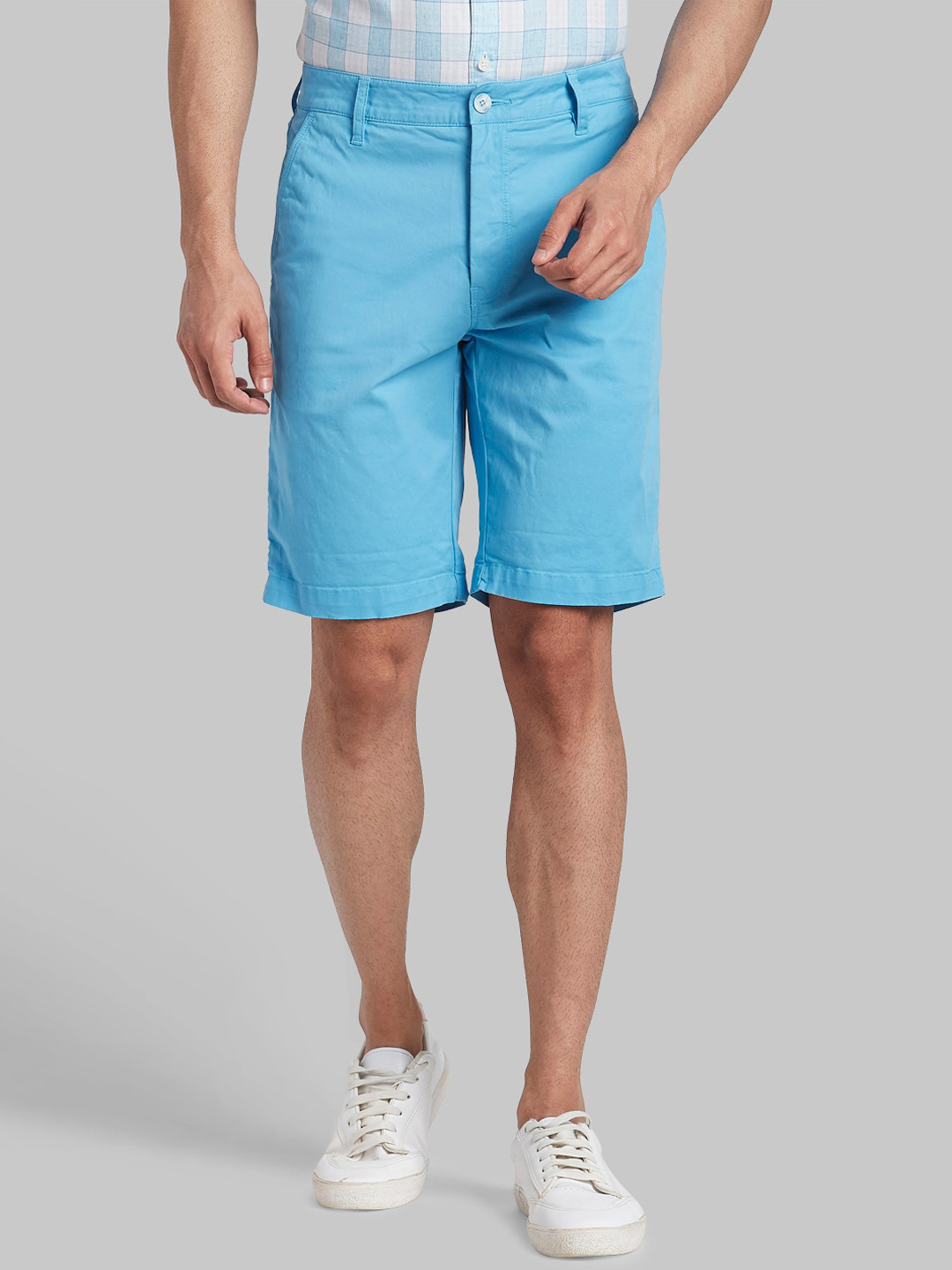 

Parx Men Blue Chino Shorts