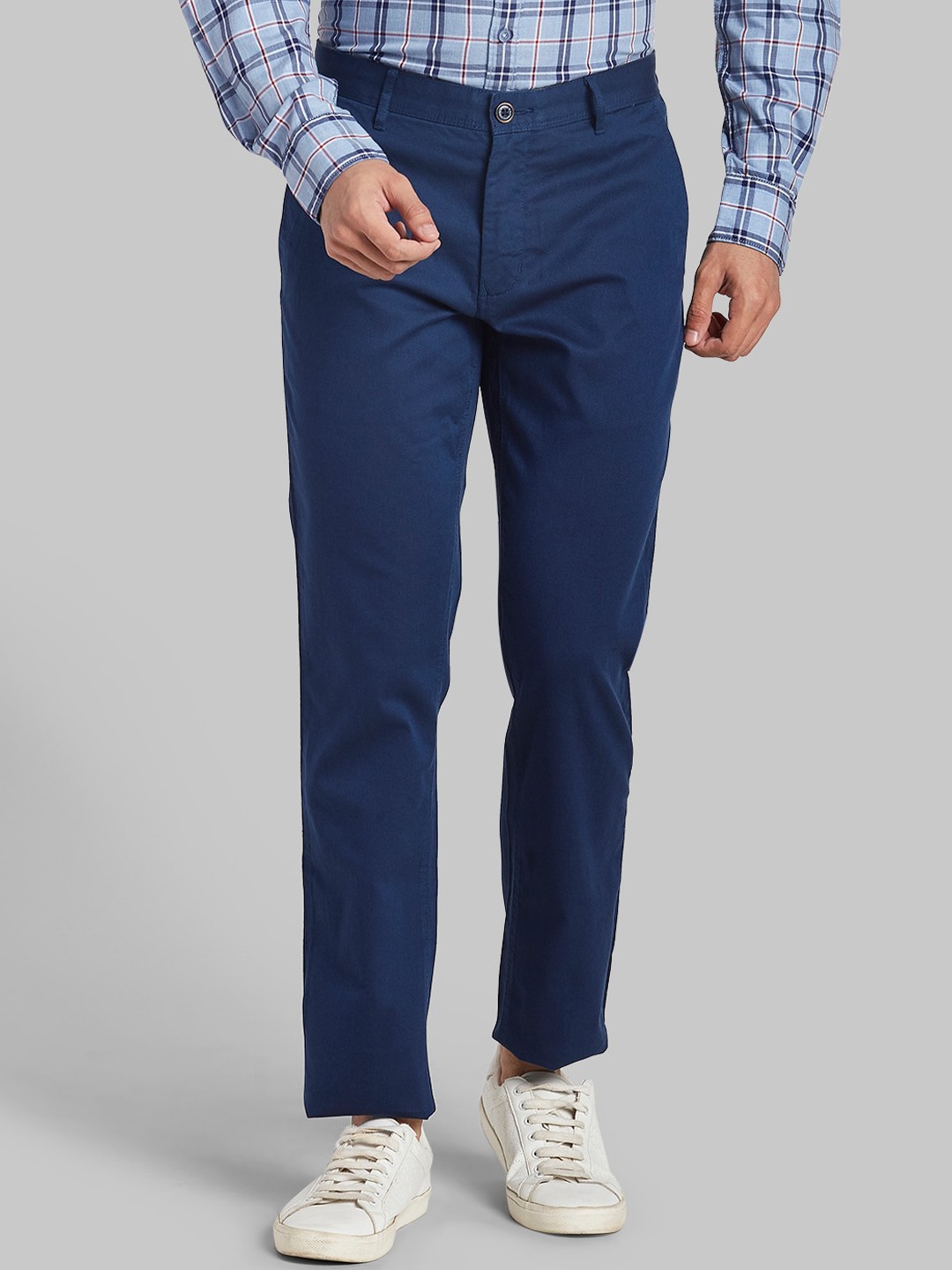 

Parx Men Blue Tapered Fit Trousers