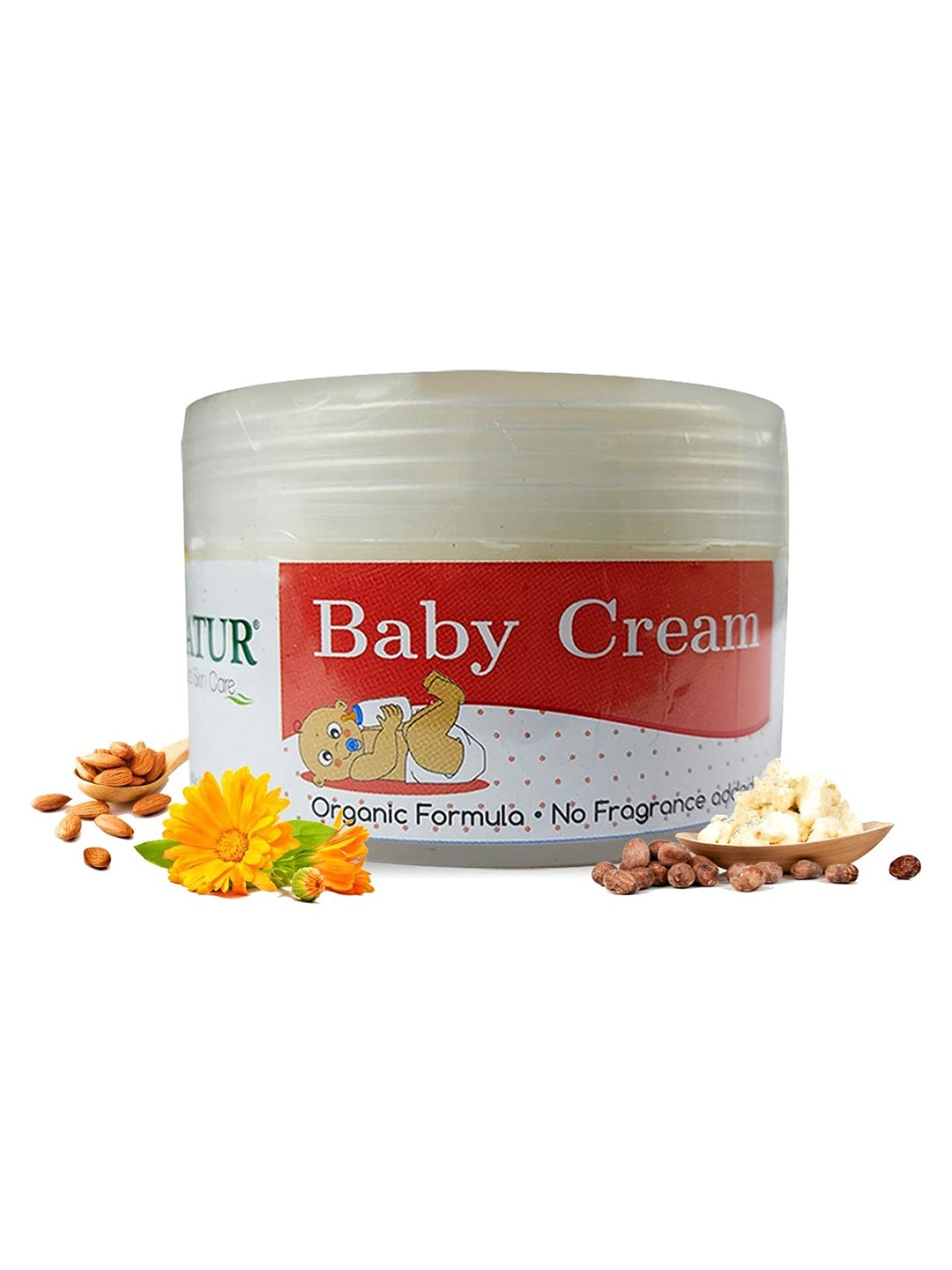 

Inatur Vegan & Organic Baby Cream 200 g, White