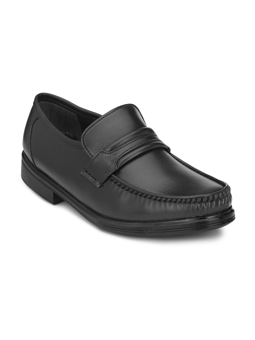 

birgos Men Black Solid Formal Loafers