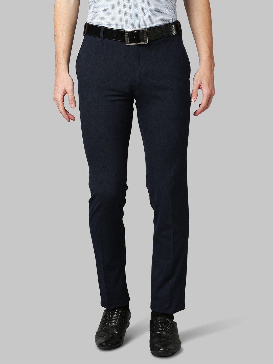 

Raymond Men Blue Slim Fit Formal Trousers